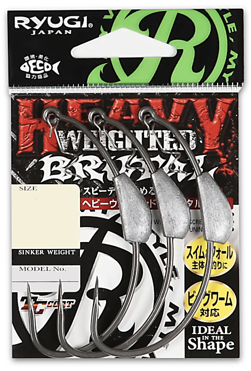 buy fishing hooks by weight Ryugi Heavy Weighted Brutal