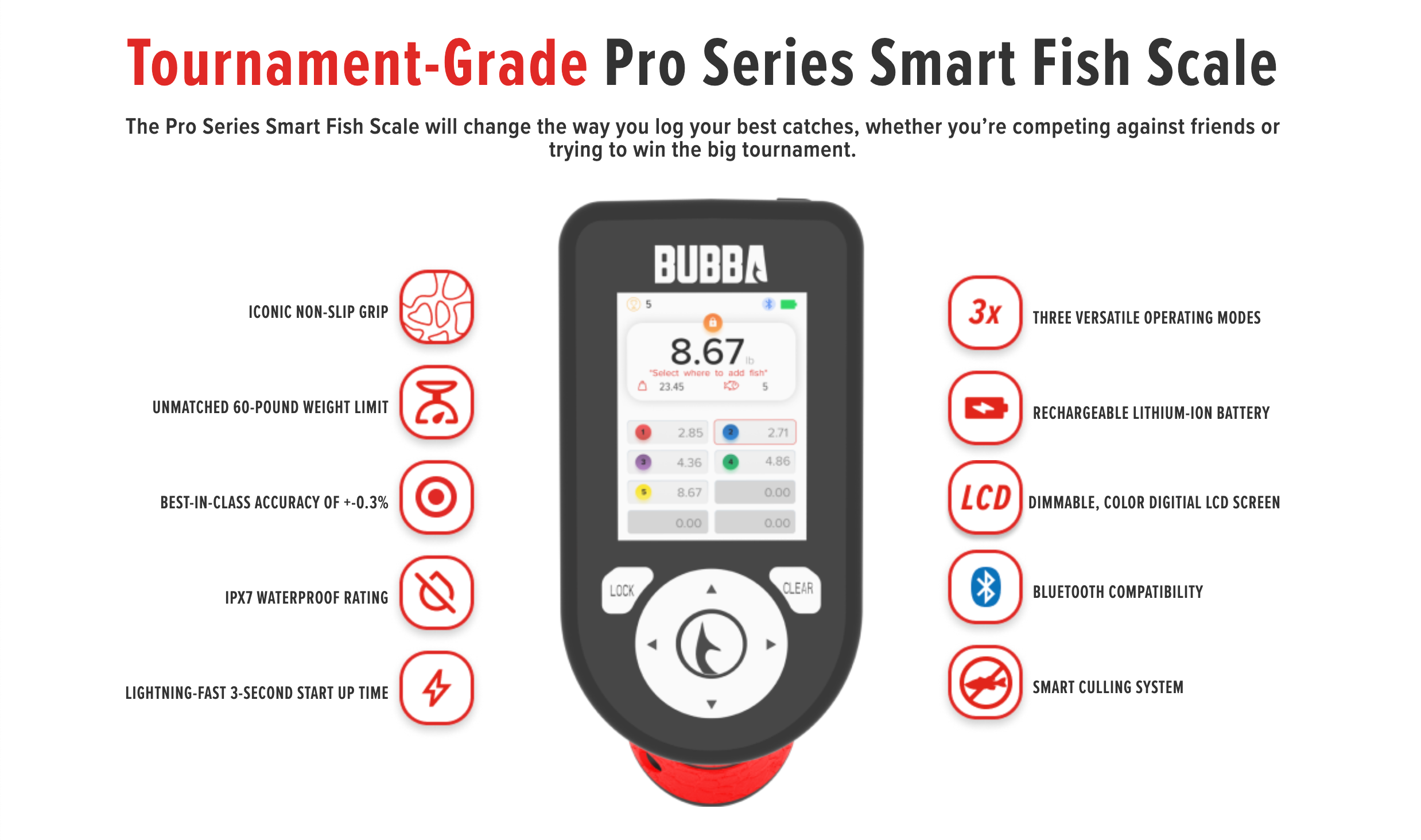 Bubba Pro Series Smart Fish Scale