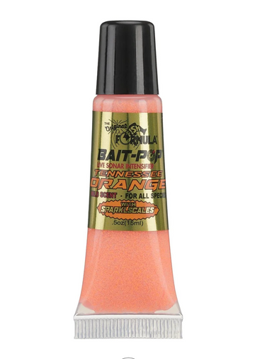 fish lure coming out of a bottle of alcohol The Original Fish Formula Bait-Pop