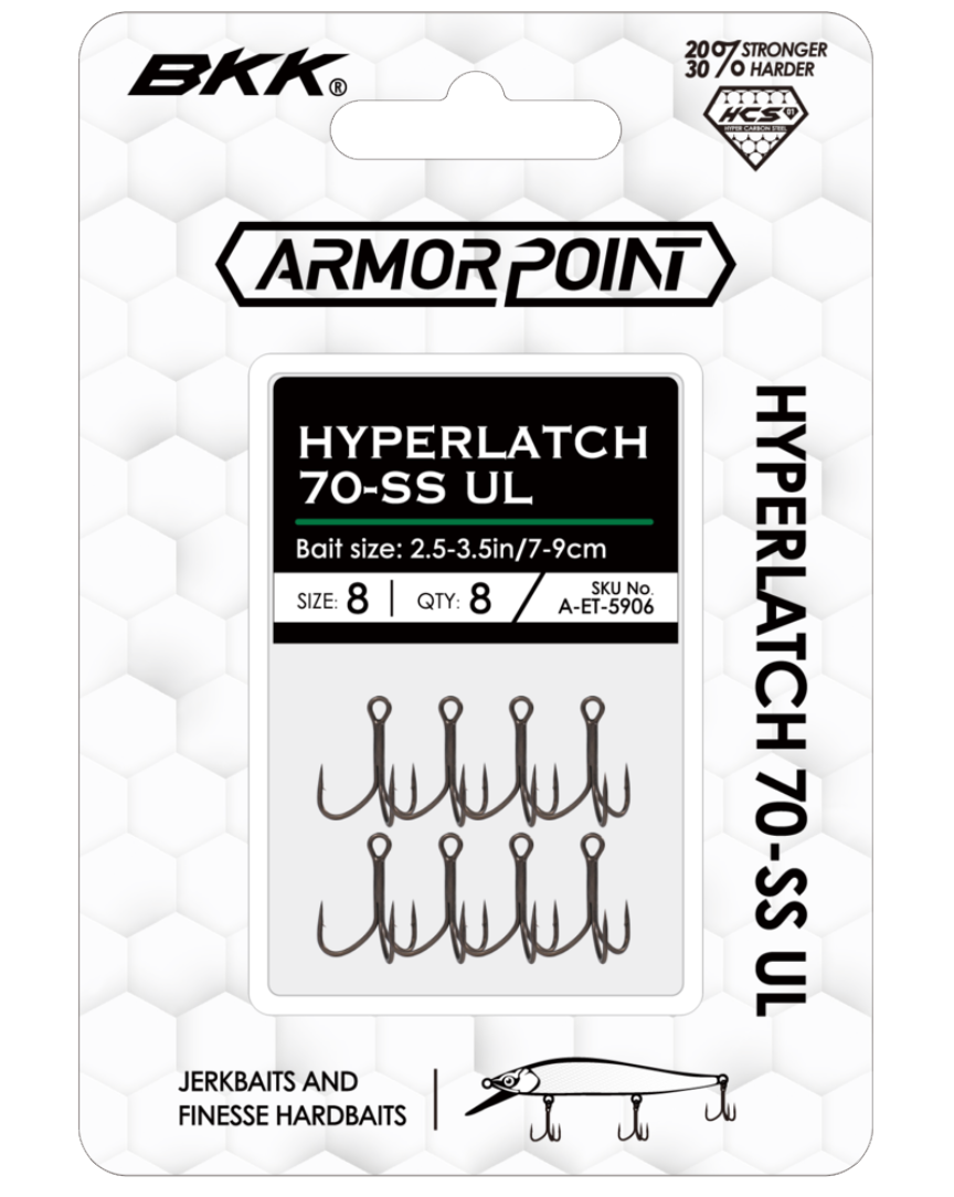 BKK Armor-Point HyperLatch 70-SS UL Treble Hook