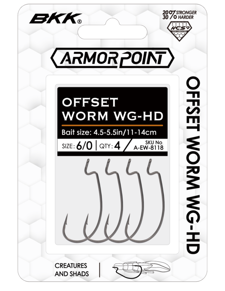 BKK Offset Worm WG-HD Hook