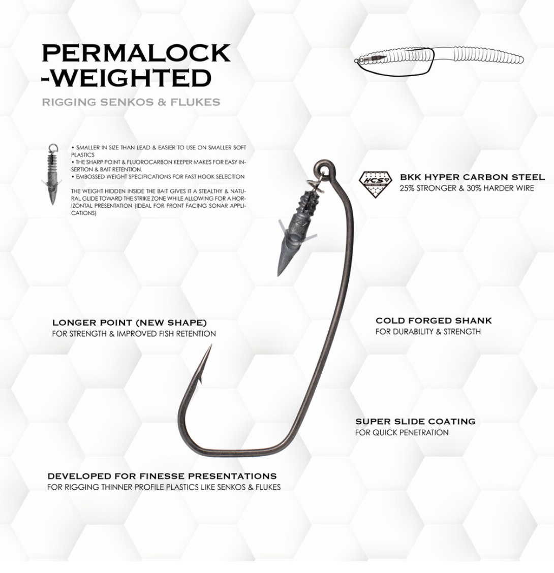 BKK Permalock Weighted Swimbait Hook