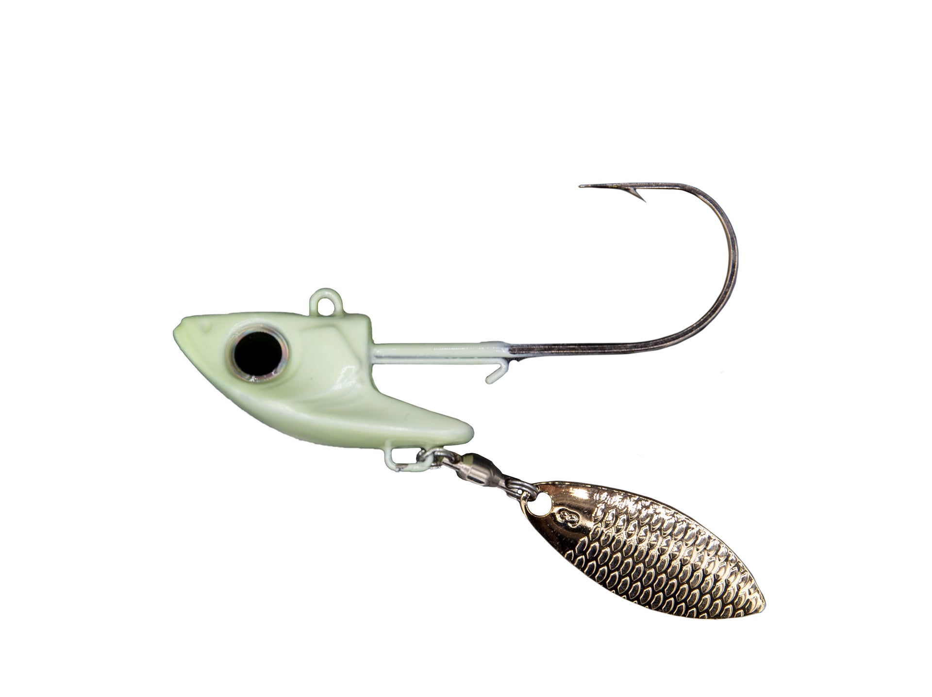 Damiki Rig Jig Head with Blade Glow 3/4oz