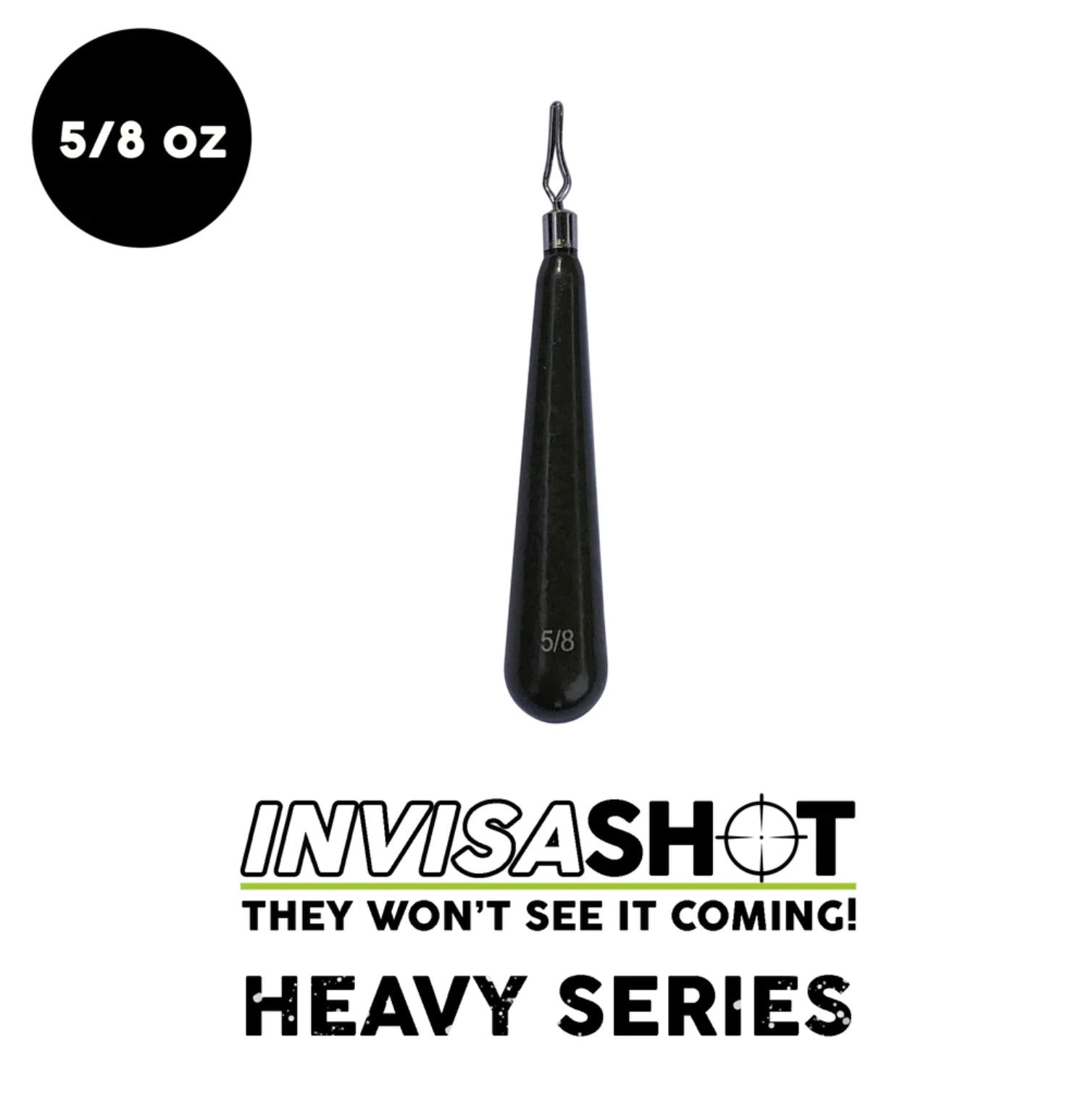 Woo! Tungsten Heavy Series InvisaShot Tungsten Drop Shot Weight